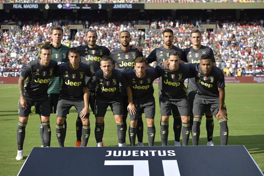 La formazione con cui la Juventus ha giocato la partita di ICC contro il Real Madrid, a Washington. Getty Images
